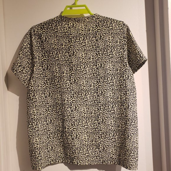 Maison Scotch by Scotch and Soda Leopard Print Button Down Top - Picture 3 of 5